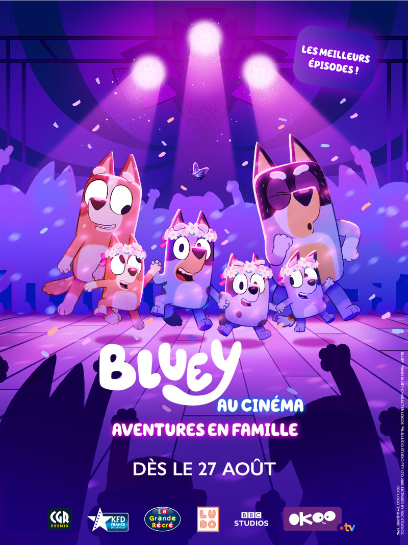 Affiche du film Bluey au Cinéma - Aventures en Famille